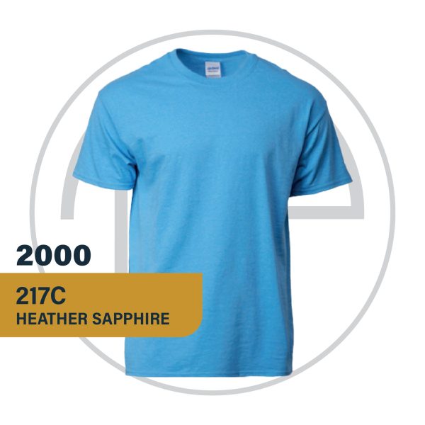 Gildan Ultra Cotton 217C Heather Sapphire