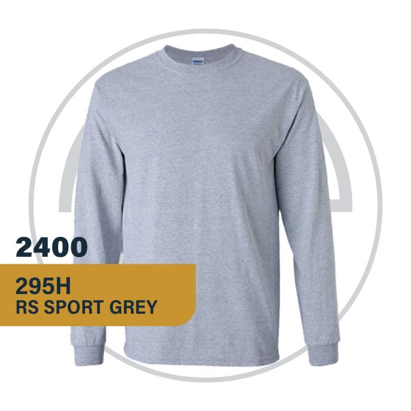 Gildan Ultra Cotton Long Sleeve 295H Sport Grey