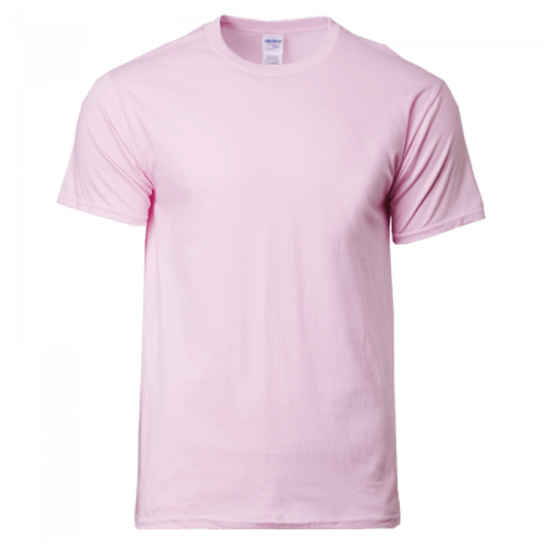 Gildan Premium Cotton Round Neck T-Shirt Light Pink-76000-20C