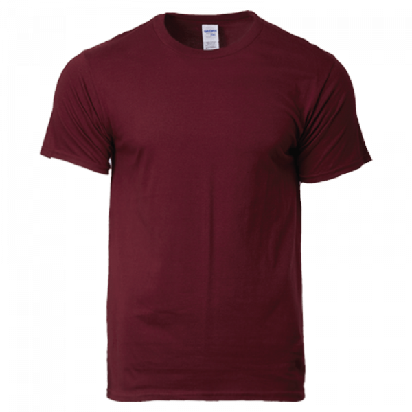 Gildan Premium Cotton Round Neck T-Shirt Maroon-76000-83C