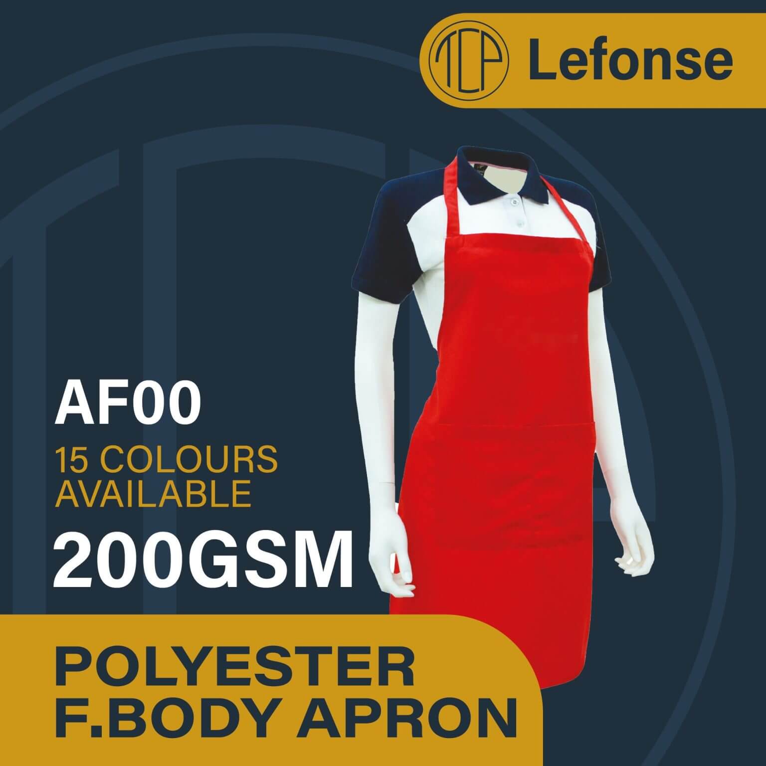 Lefonse 100% Polyester Full Body Apron – Custom Project