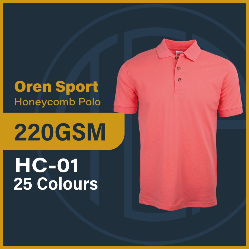 Oren Sport Polo Honeycomb Gsm Hc Unisex Polo Shirt Custom Project