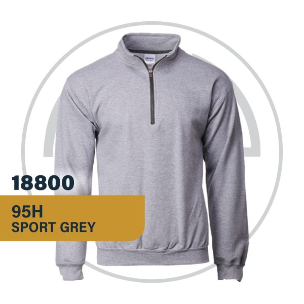 Gildan 18800 Vintage Cadet Collar Sweatshirt Sport Grey customproject.my