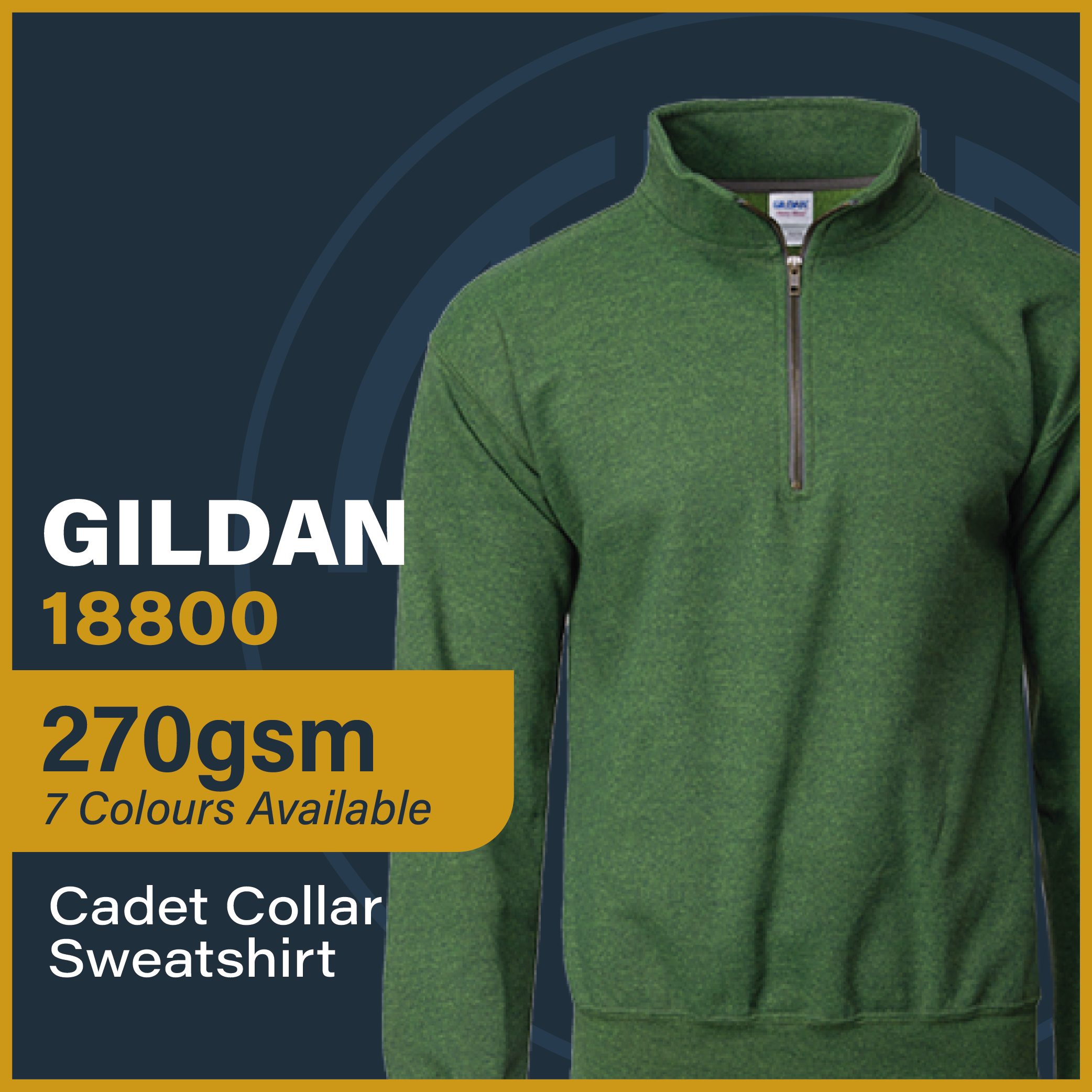 Gildan 18800 Vintage Cadet Collar Sweatshirt customproject.my