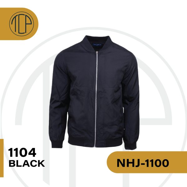North Harbour NHJ1100 Bomber Jacket Black customproject.my