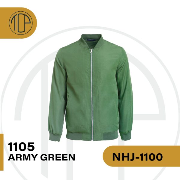 North Harbour NHJ1100 Bomber Jacket Green customproject.my