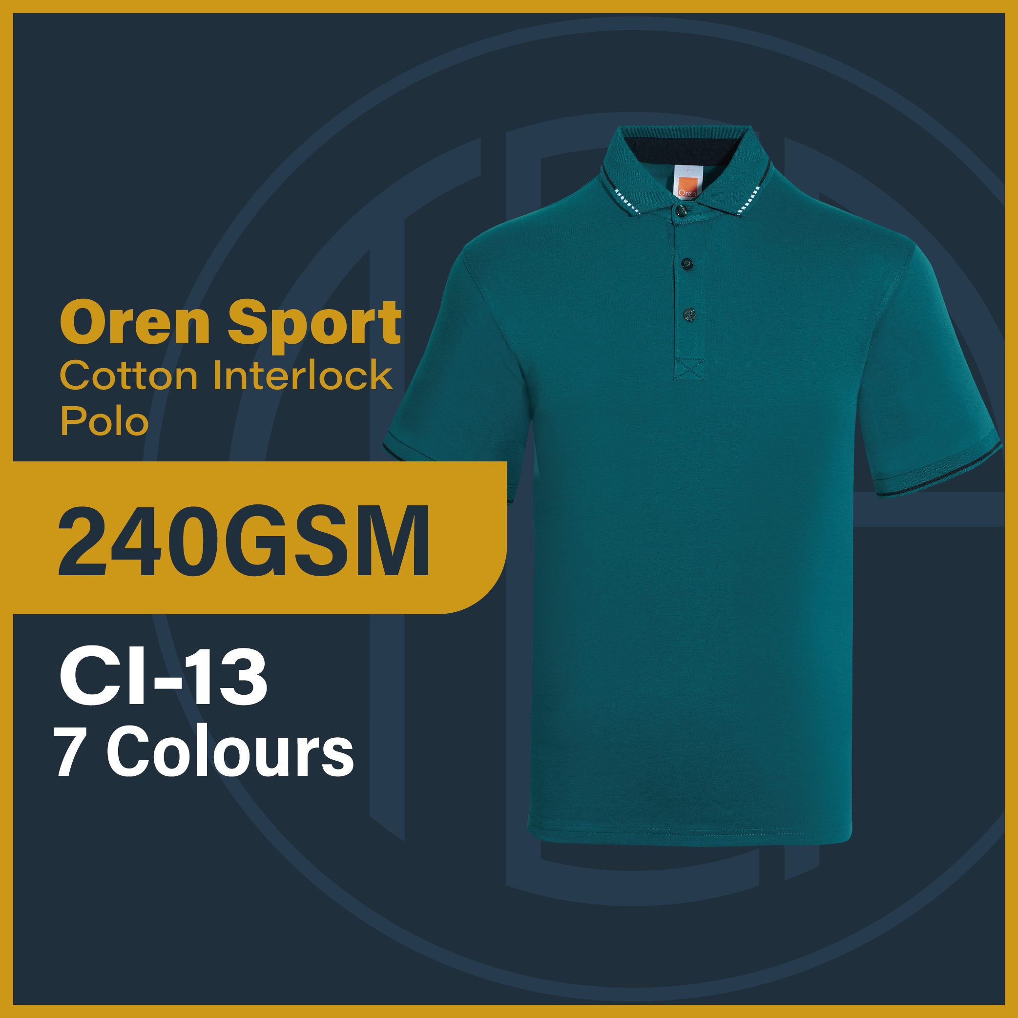 Oren Sport Cotton Interlock Polo CI13 customproject.my