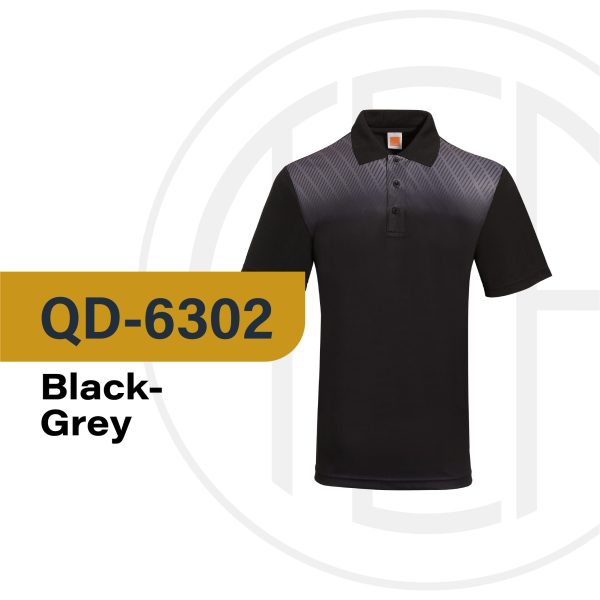 Oren Sport Quick Dry Polo QD63 Black customproject.my